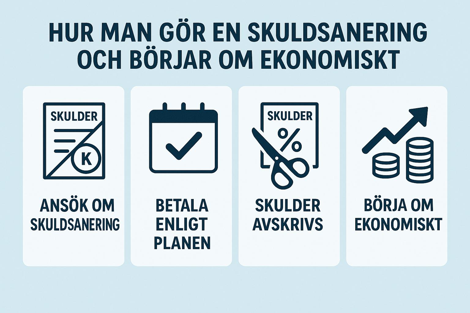 Hur man gör en skuldsanering och börjar om ekonomiskt