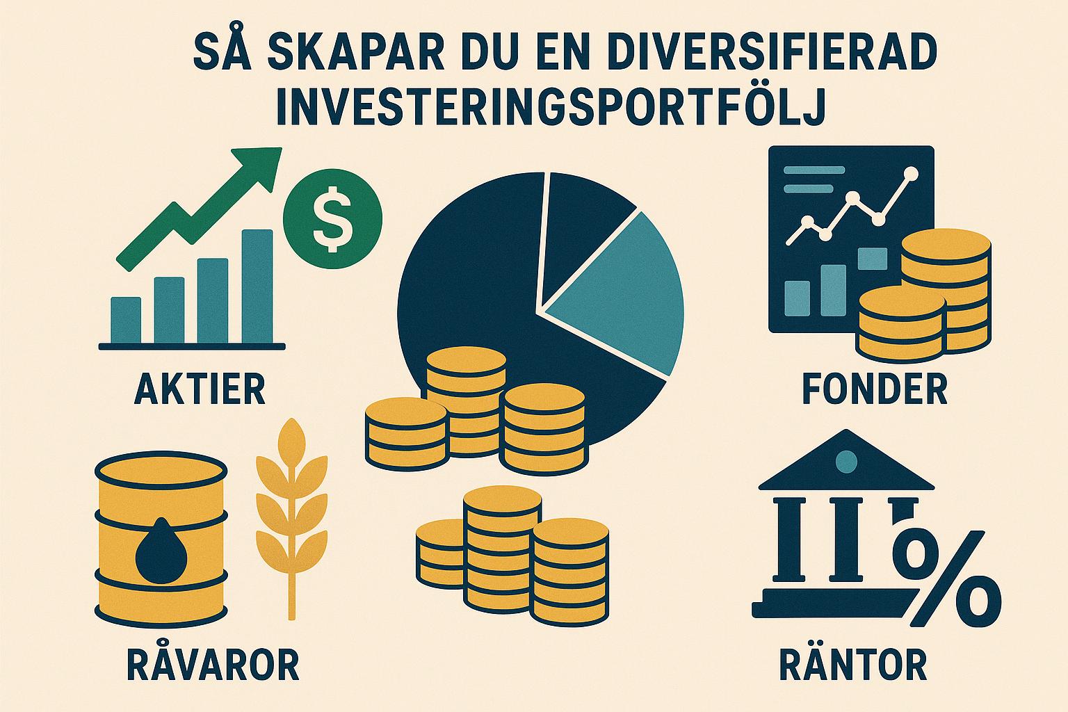 Så skapar du en diversifierad investeringsportfölj