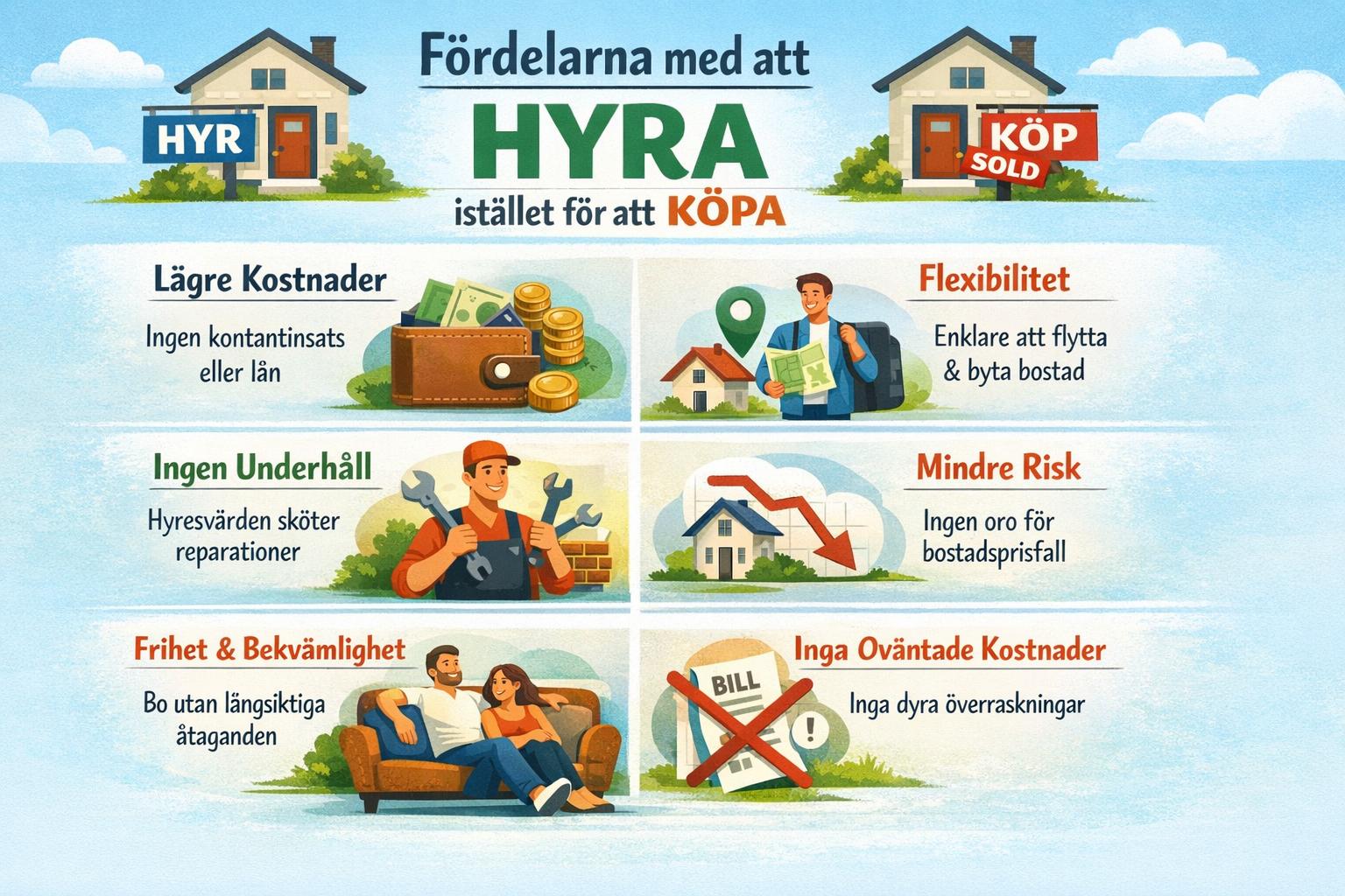 Fördelarna med att hyra istället för att köpa