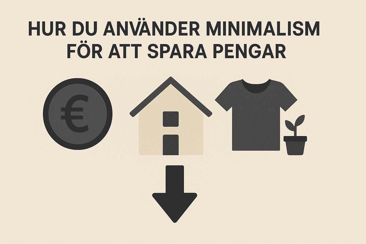 Hur du använder minimalism för att spara pengar