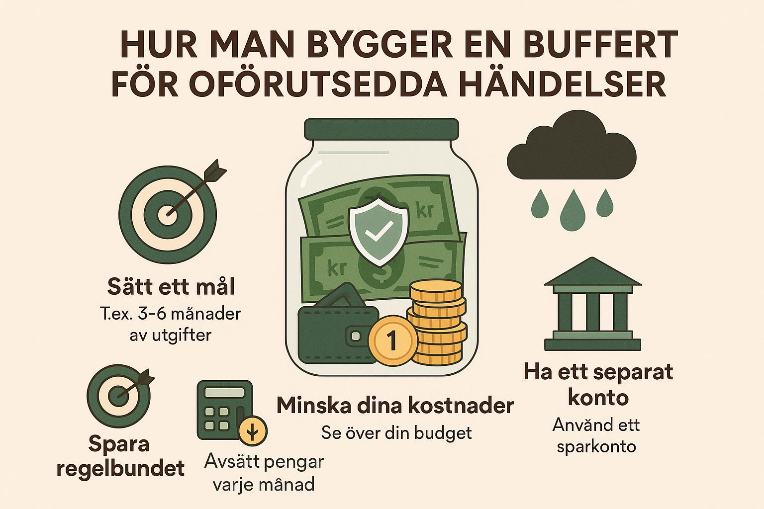 Hur man bygger en buffert för oförutsedda händelser