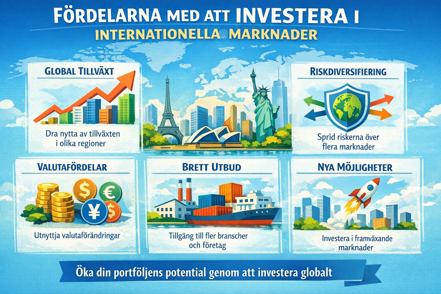 Fördelarna med att investera i internationella marknader