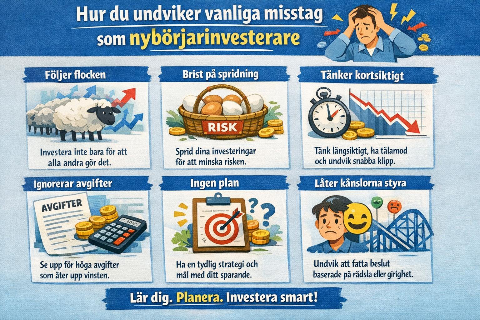 Hur du undviker vanliga misstag som nybörjarinvesterare