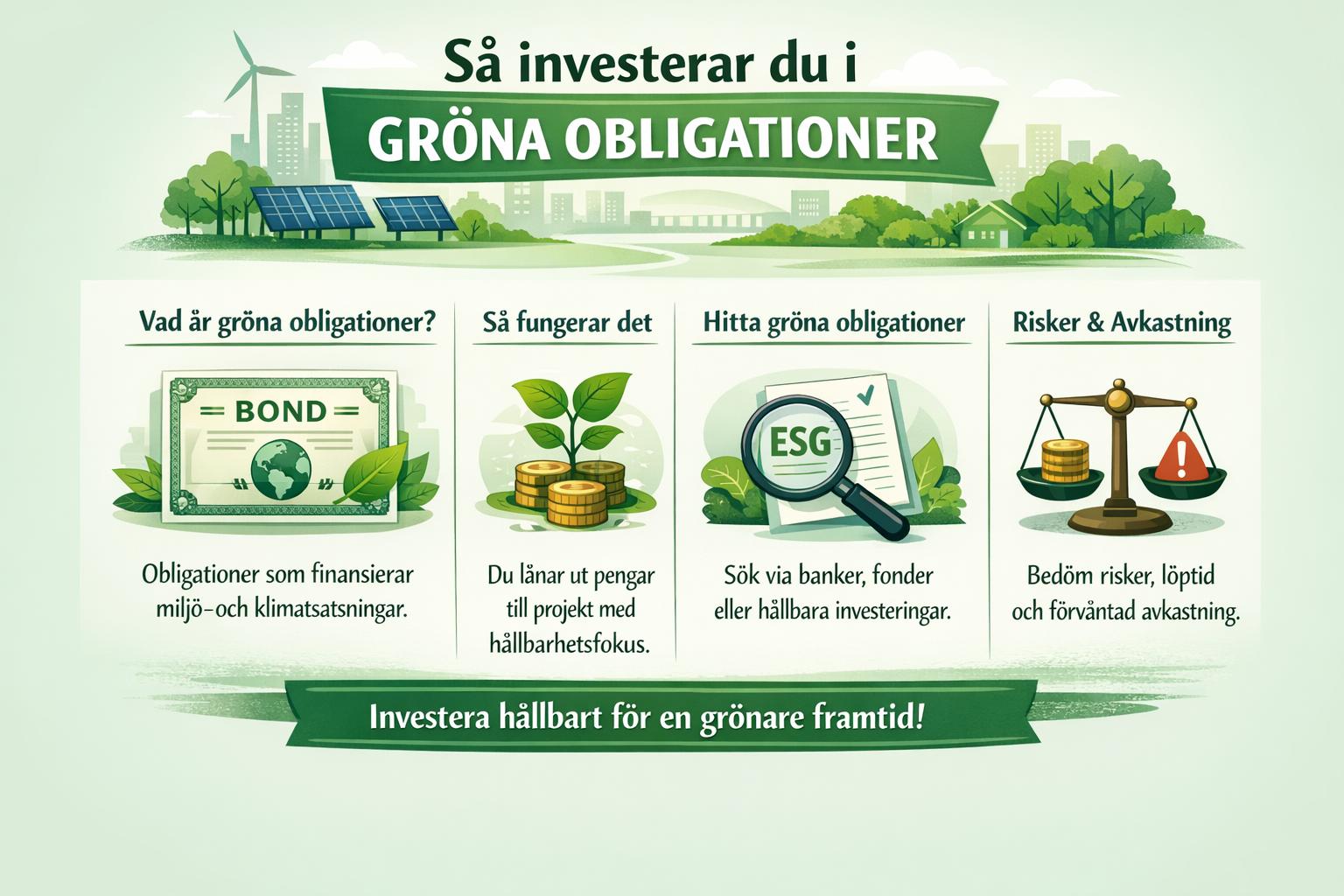 Så investerar du i gröna obligationer